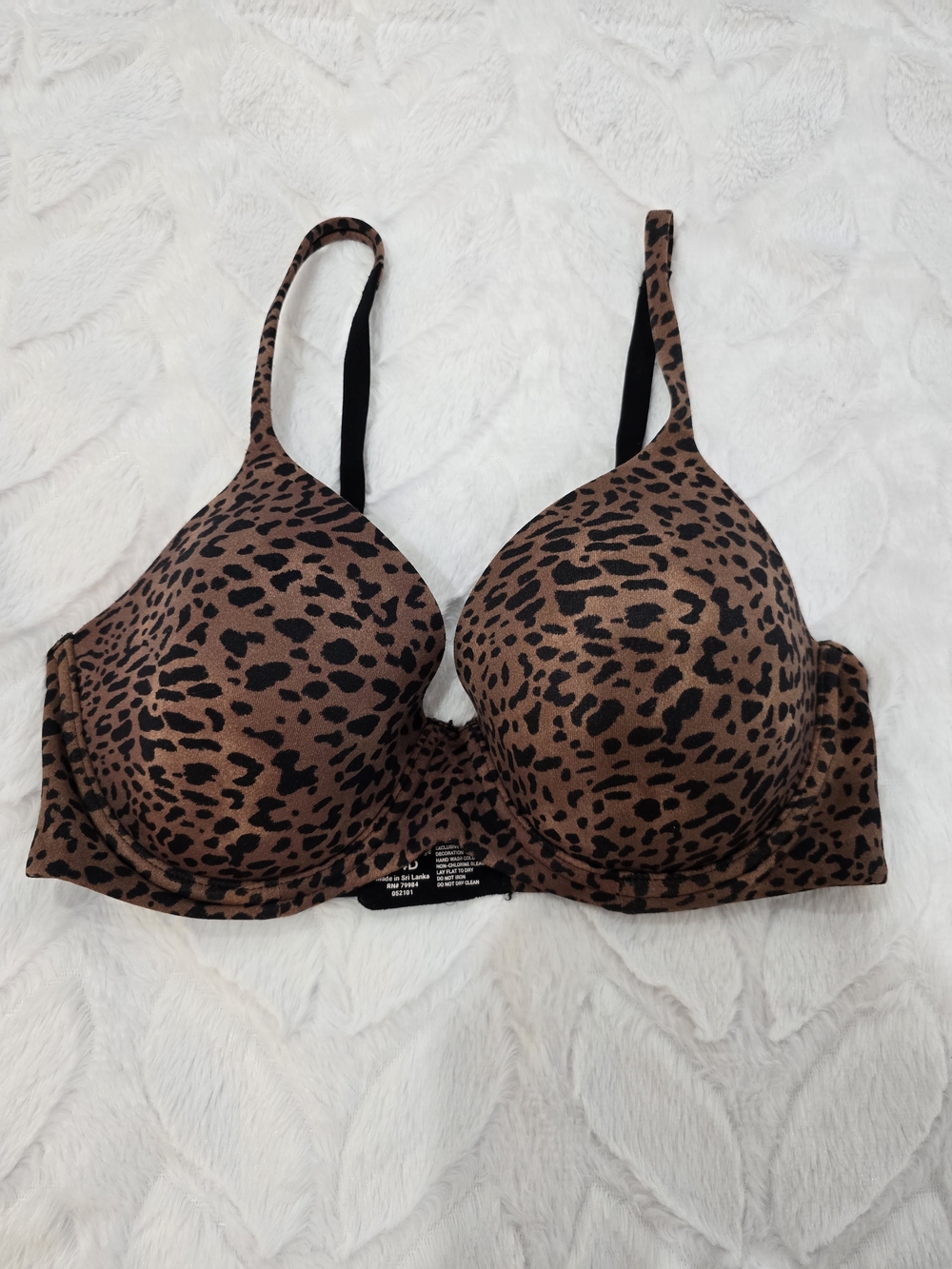Soma Leopard Print T-Shirt Racerback Bra - Brown 34D NWT OFFERS WELCOME!!!